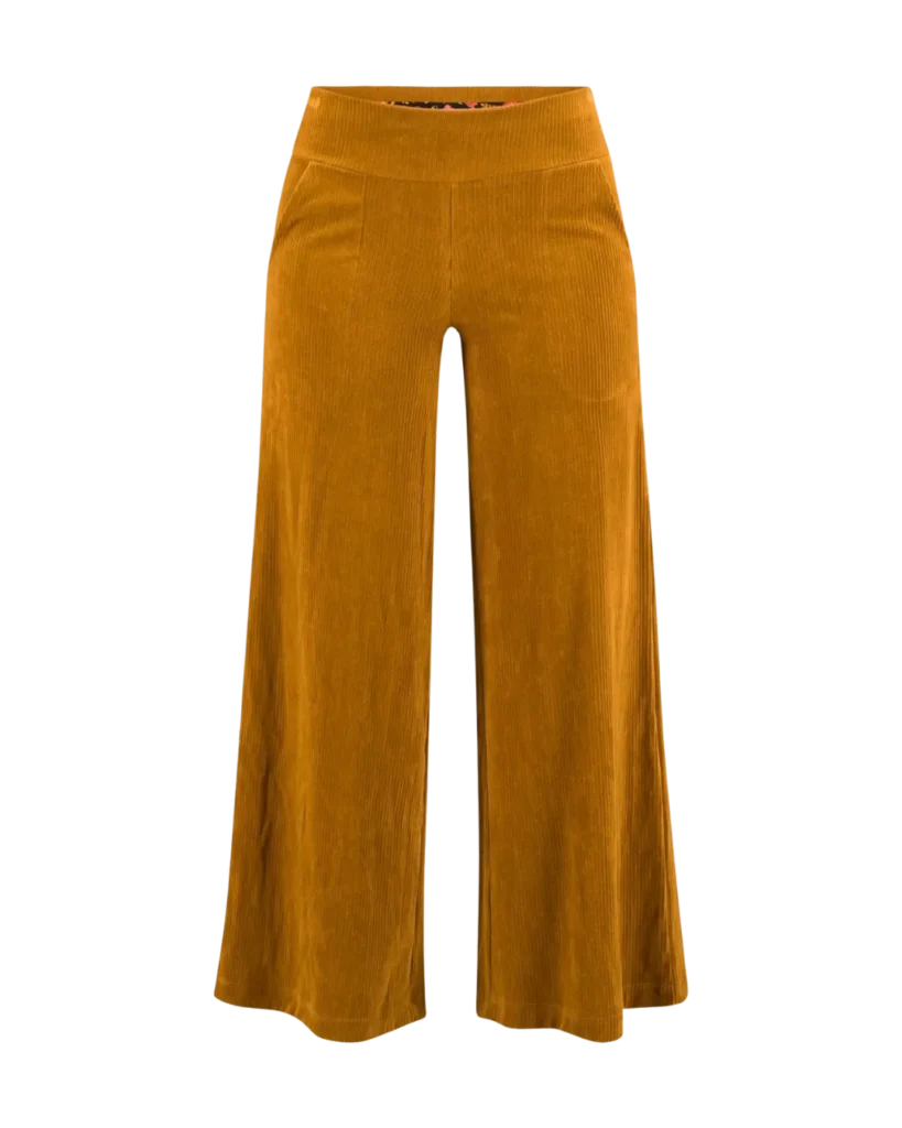 Weite ockerfarbene Culotte Jolly Marleen aus Cord von Blutsgeschwister