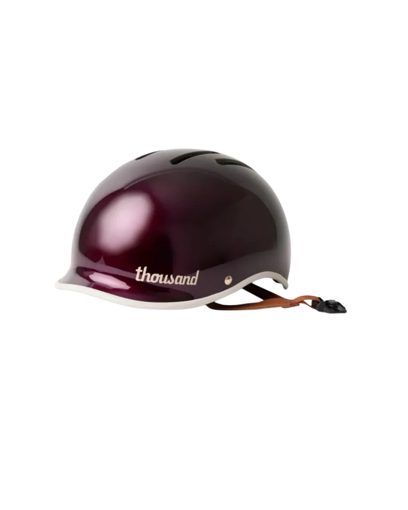 Glänzender dunkelroter Fahrradhelm Thousand Heritage 2.0 in Chic Cherry Cola