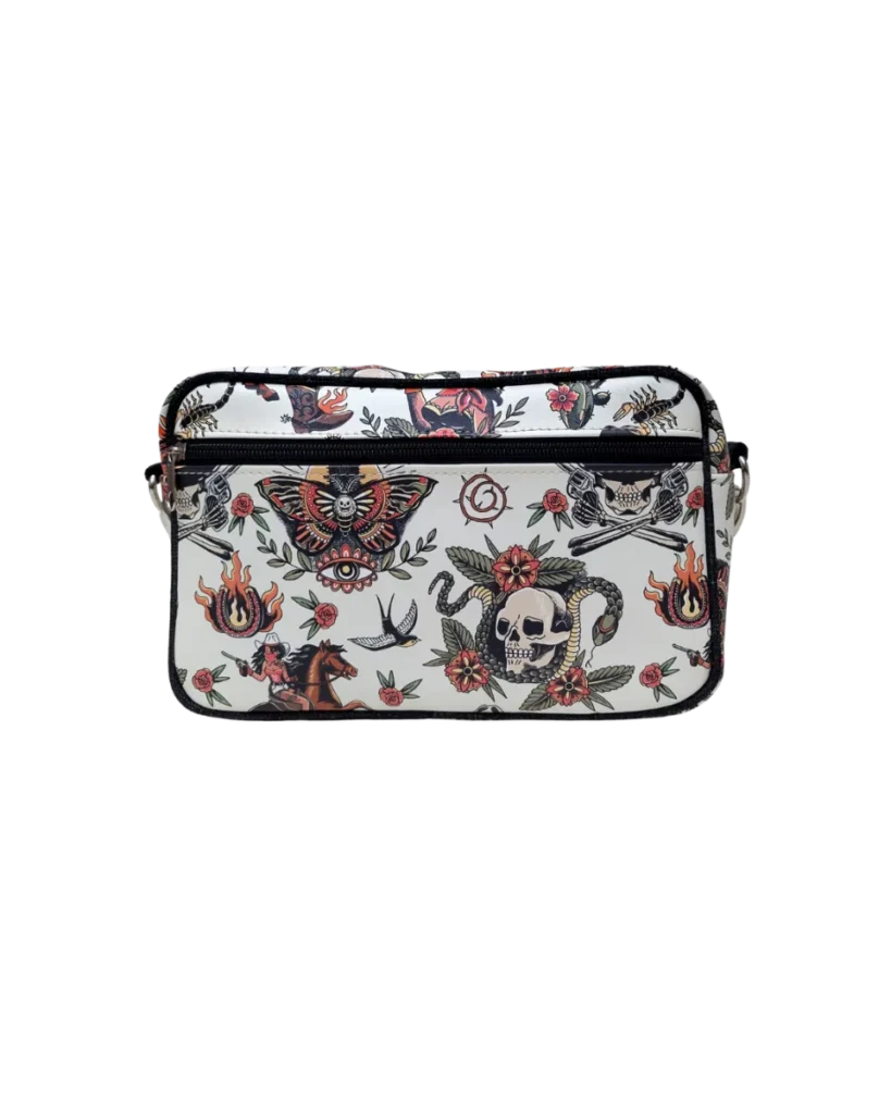 Ikuri Lenkertasche Cowgirl mit Western-Motiven, passend zum Rucksack für Damen