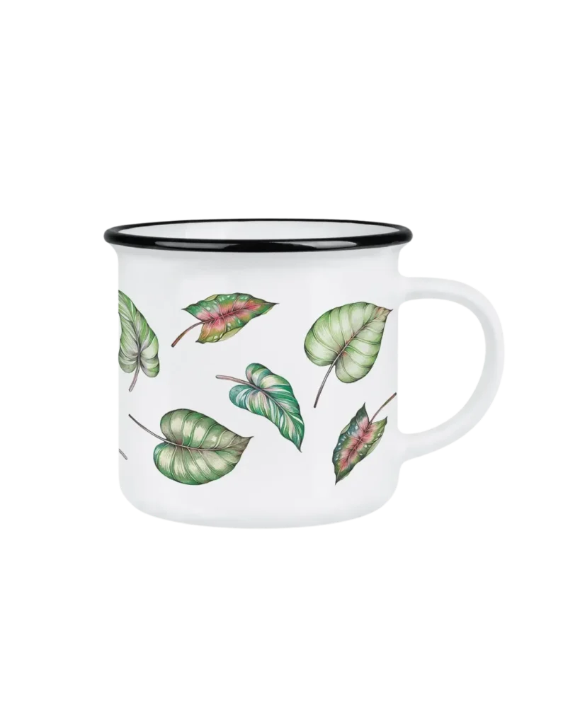 LIGARTI Keramiktasse – Blätter