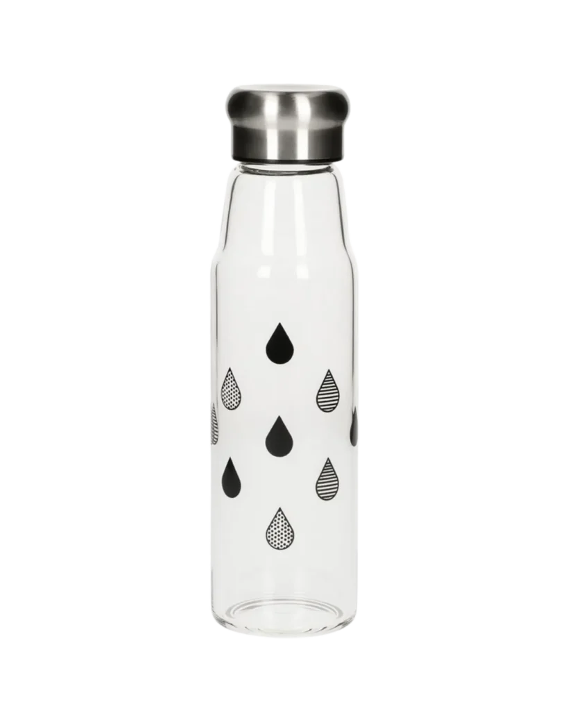 Elasto 0,55 Liter Trinkflasche Borosilikatglas